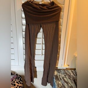 Hard Tail Brown Wide Leg Pants